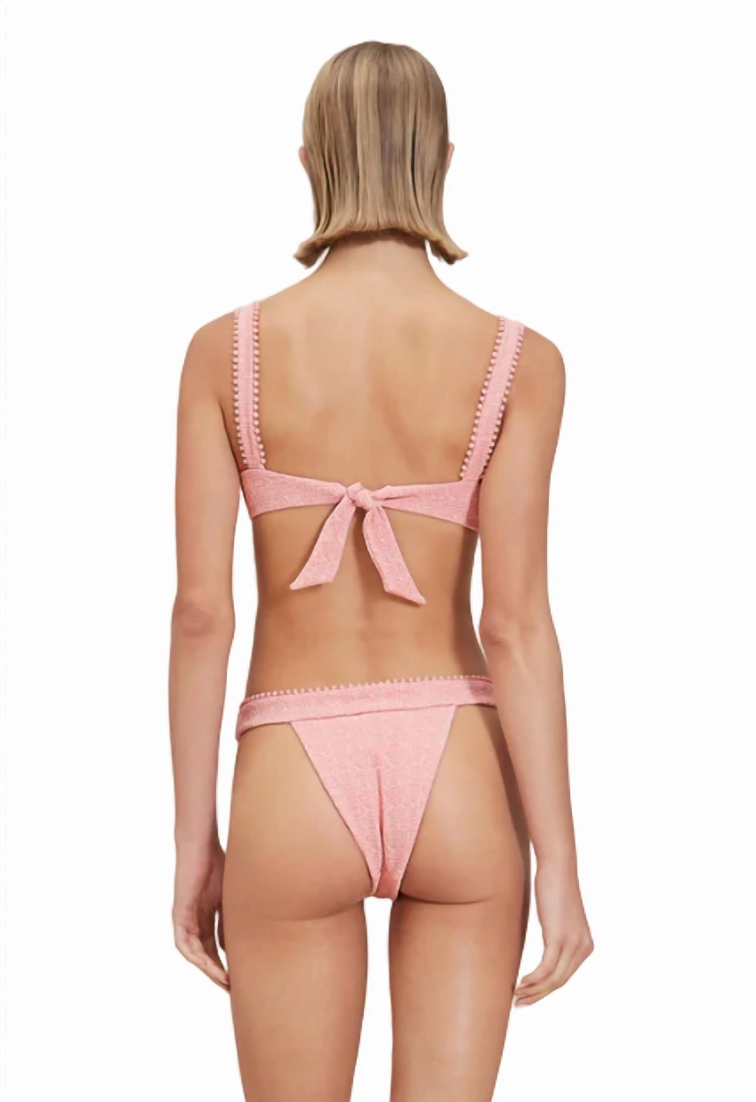 Pia Bikini Bottom In Pink Tweed
