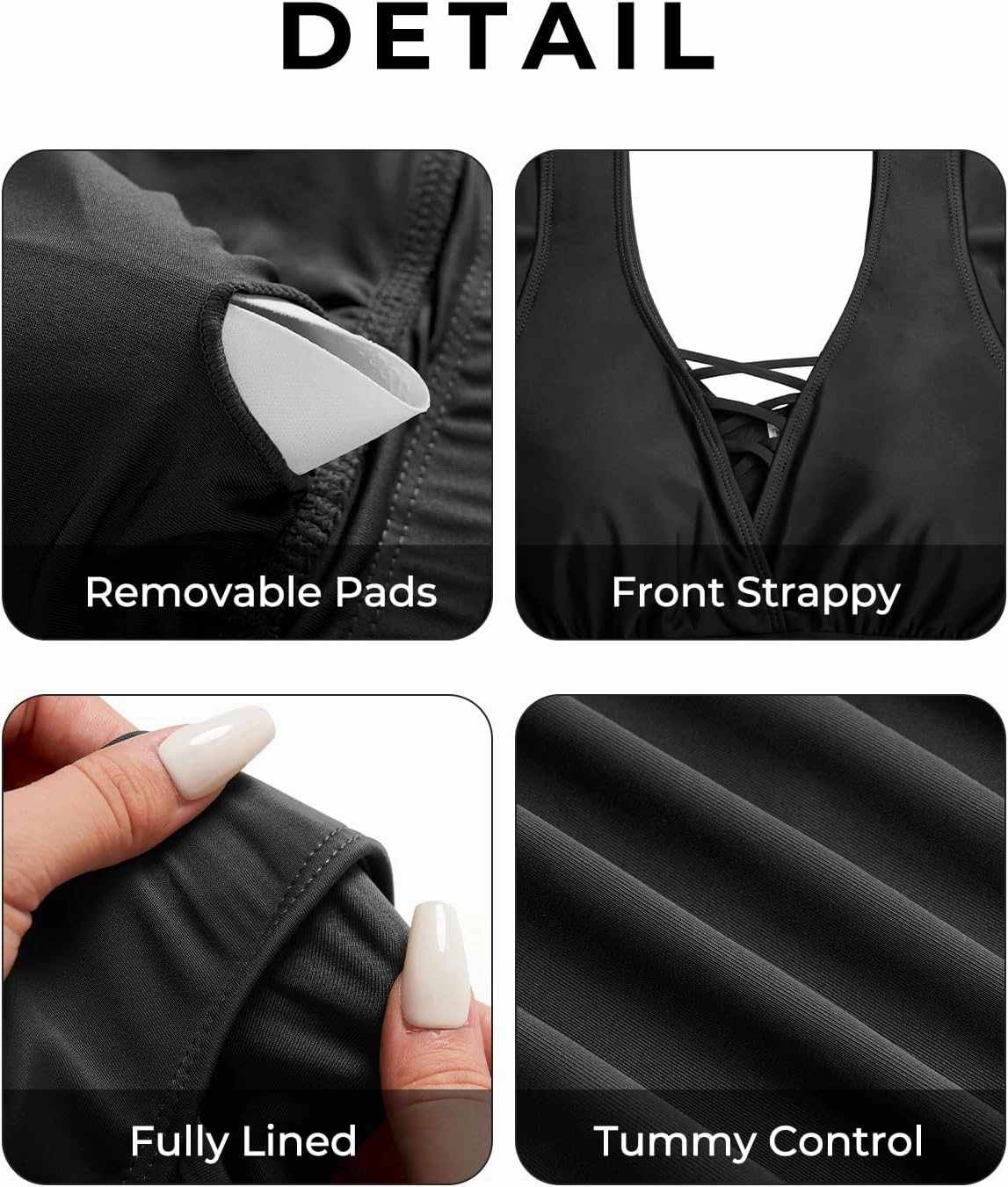Plus Size Bikini Two Piece Swimsuit - Women High Waisted Tummy Control Bathing Suit with Sleeve Swimwear 2025