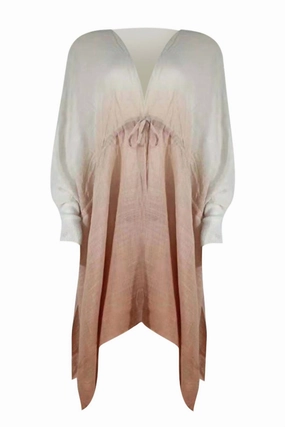 Plus Size Dip Dye Cover Up Wrap In Marsala