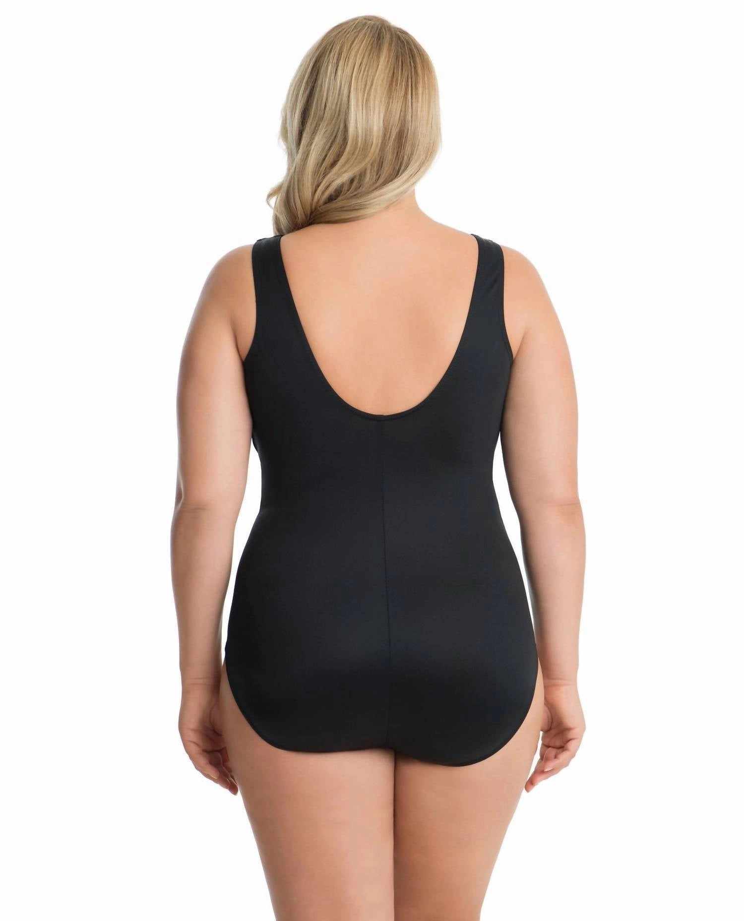 Plus Size High Neck Palma One Piece Swimsuit In Black