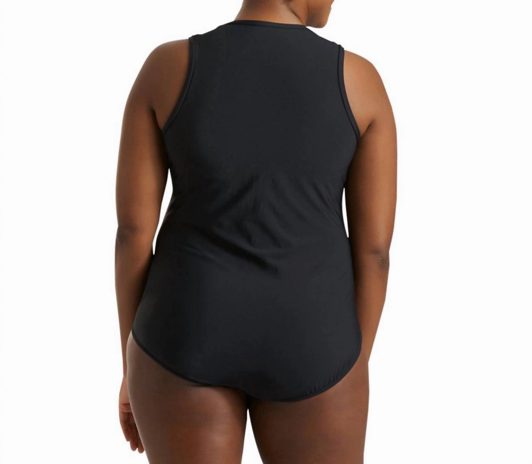 Plus Size Jaden Scuba One Piece Swimsuit In Grey