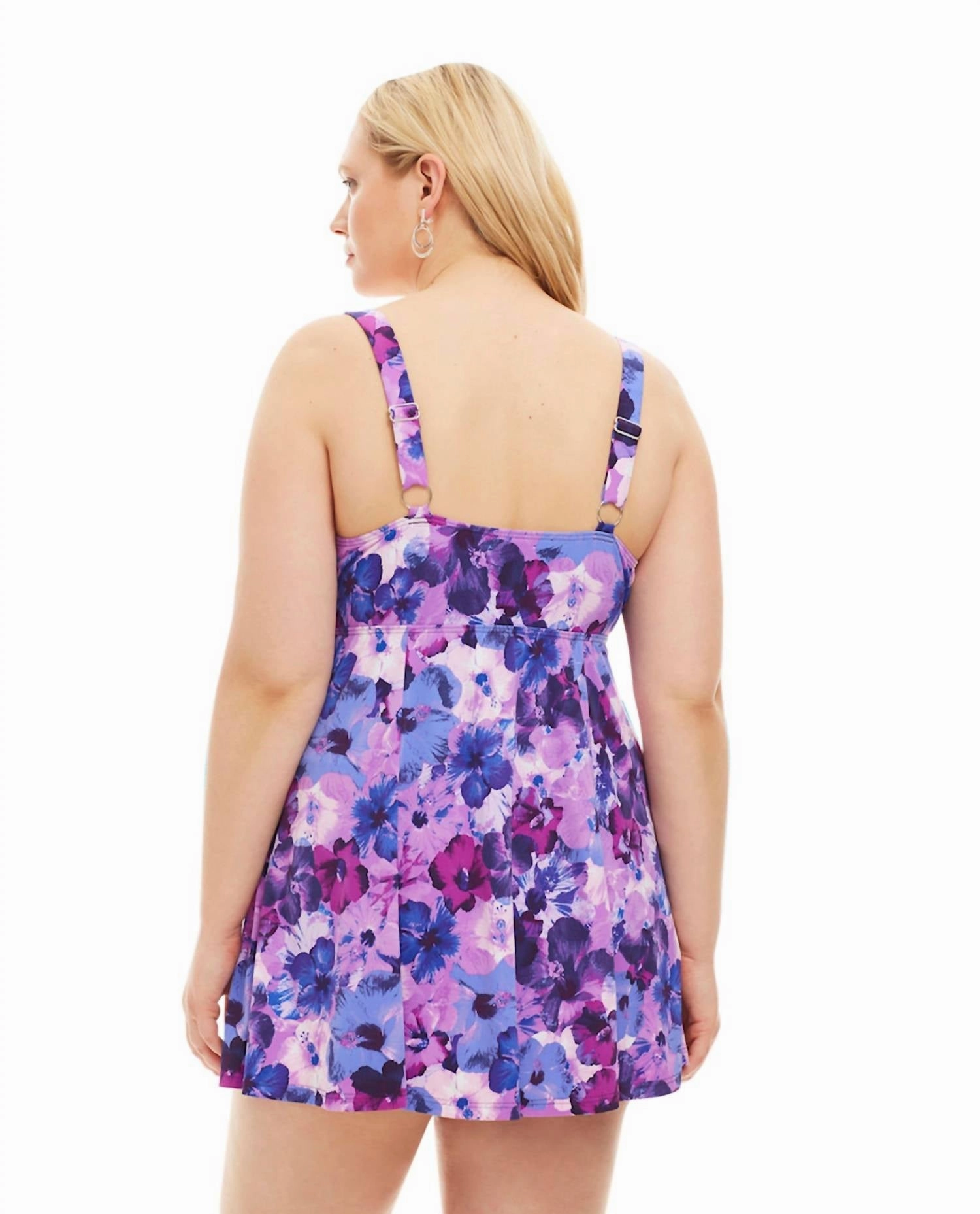 Plus Size Swimdress In Purple