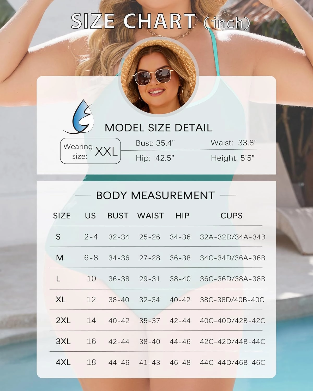 Plus Size Tankini Swimsuit for Women Tummy Control Two Piece Full Coverage Bathing Suit High Waisted Bikini