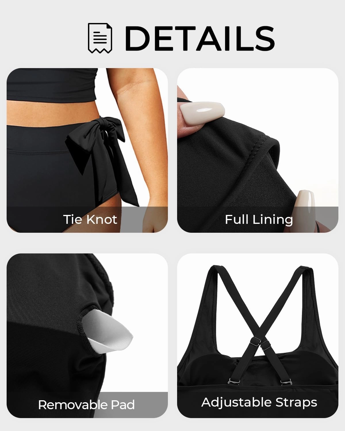 Plus Size Two Piece Swimsuits - Women High Waisted Bikini Scoop Neck Bathing Suit Swimwear