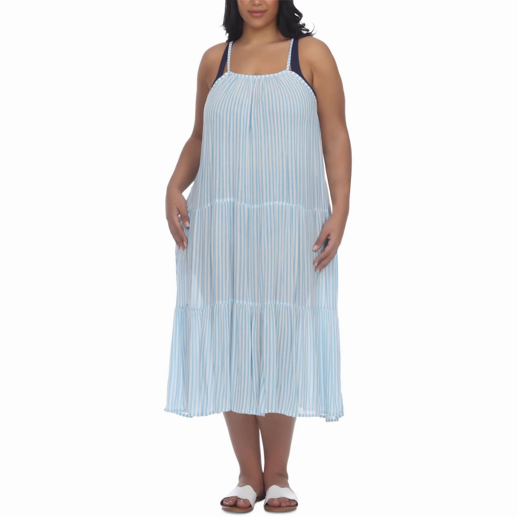 Plus Womens Adjustable Dress Cover-Up