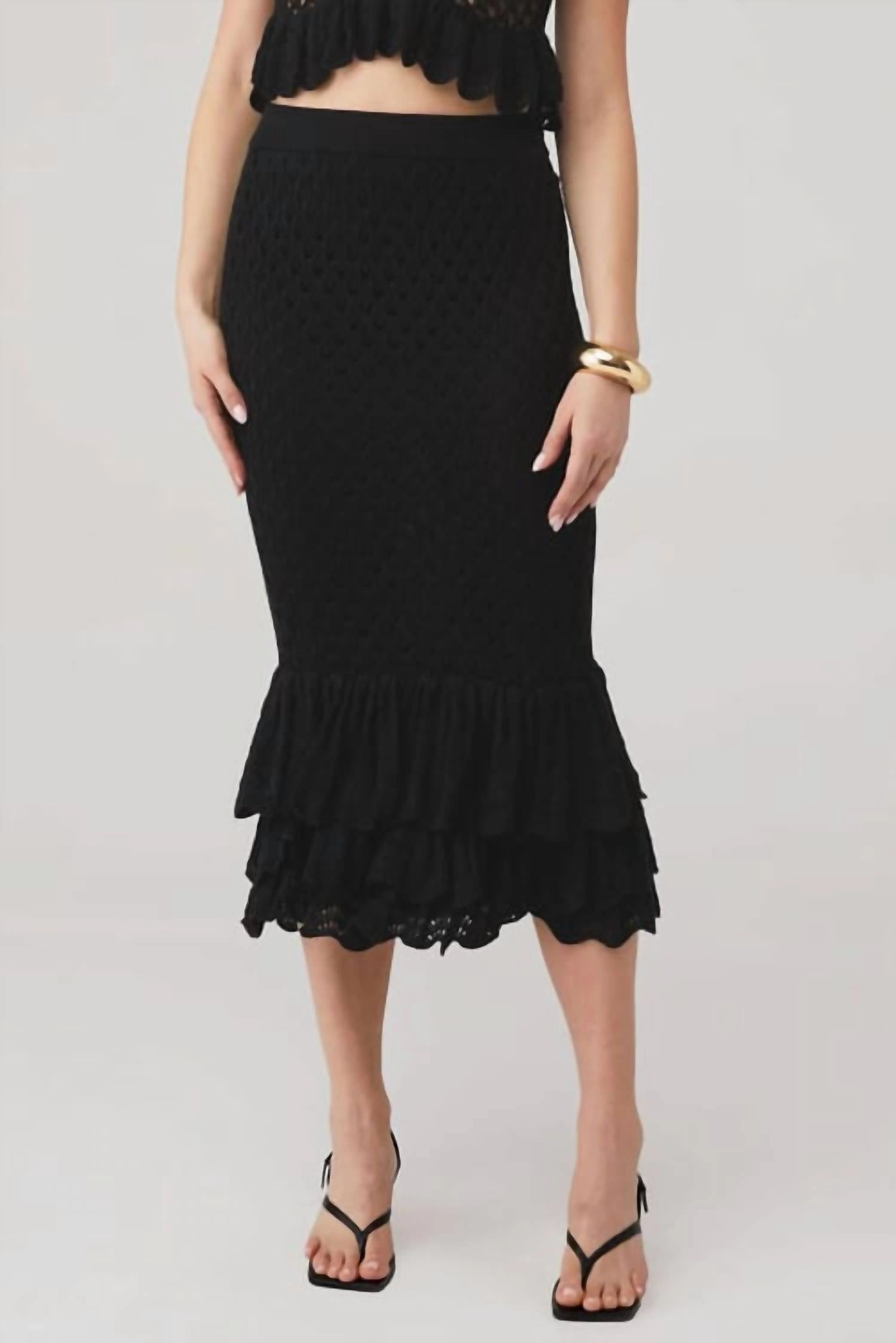 Polly Skirt Cover Up In Black