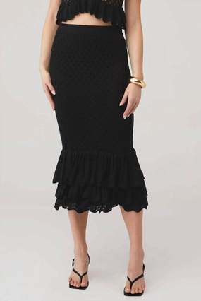 Polly Skirt Cover Up In Black