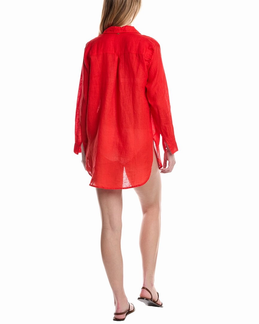 PQ Swim Tilly Linen Cover-Up Shirt