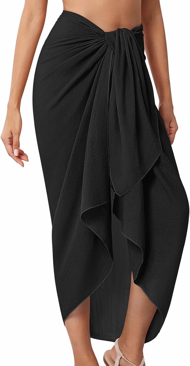 QIANXIZHAN Women's Swimsuit Cover Up,Beach Sarong Wrap Bottom Coverup for Women Short Skirt