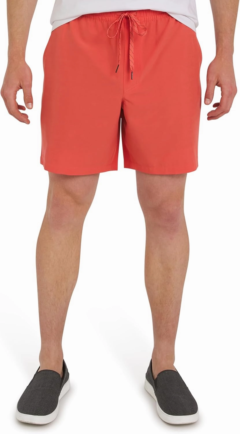 Quiksilver Men's Regular Fit Stretch Waist Water Friendly Active Hybrid Shorts (S-XXL)