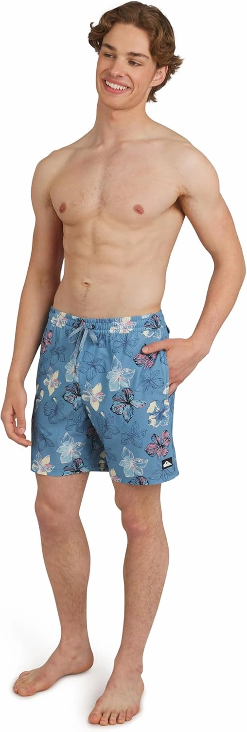 Quiksilver Men's Swimwear Regular Fit Stretchable Comfort Liner Swim Trunks (S-XXL)
