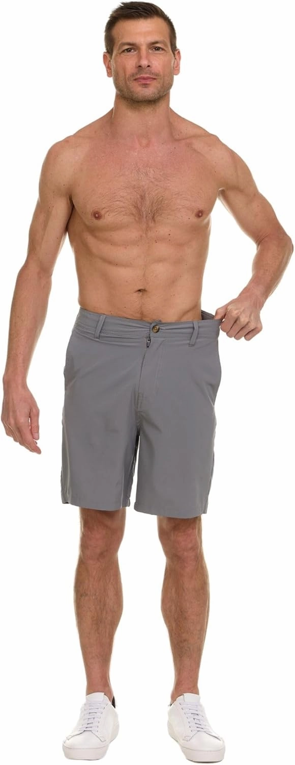 Quiksilver Shorts for Men Big and Tall, Hybrid Stretch Amphibian Quick Dry Short