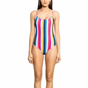 Rainbow Stripe Cami Classic One Piece