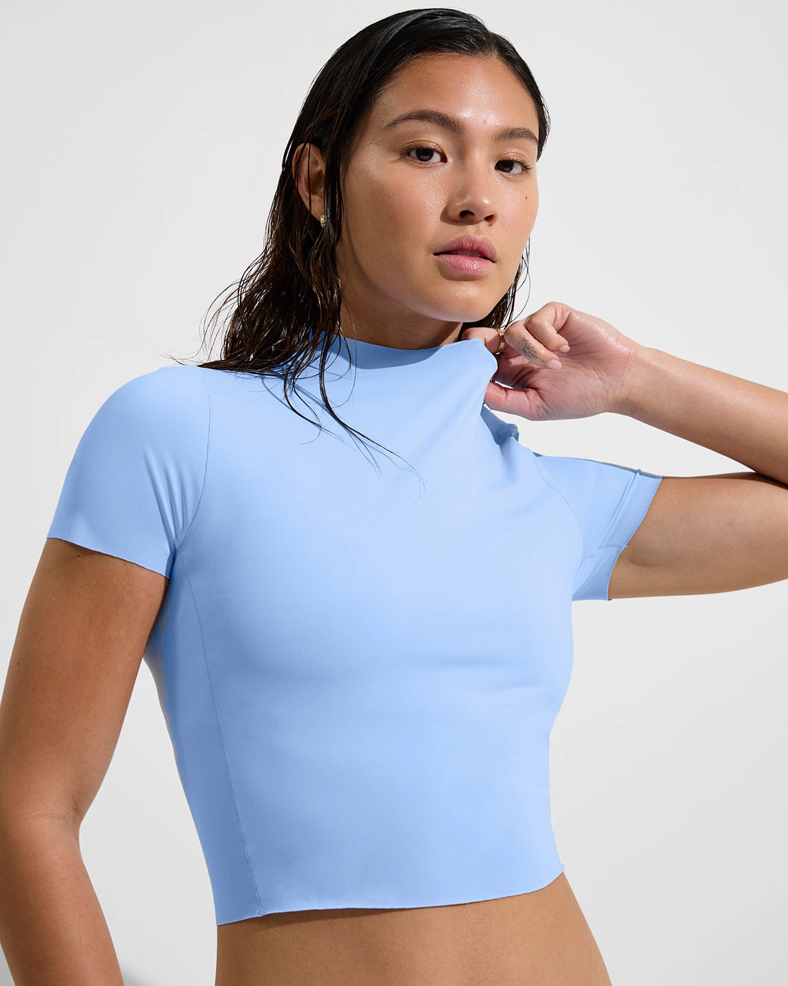 Rays Short Sleeve Top - Blue Skies