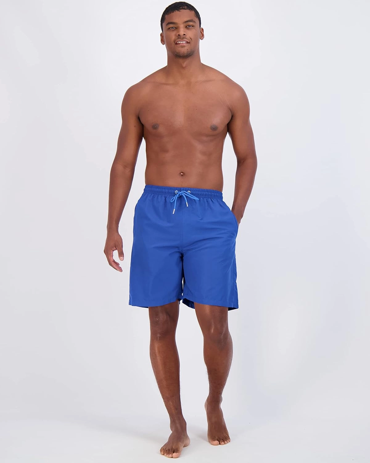 Real Essentials 3 Pack: Men's 7" Quick-Dry Swim Trunk with with Mesh Lining (Available in Big & Tall)