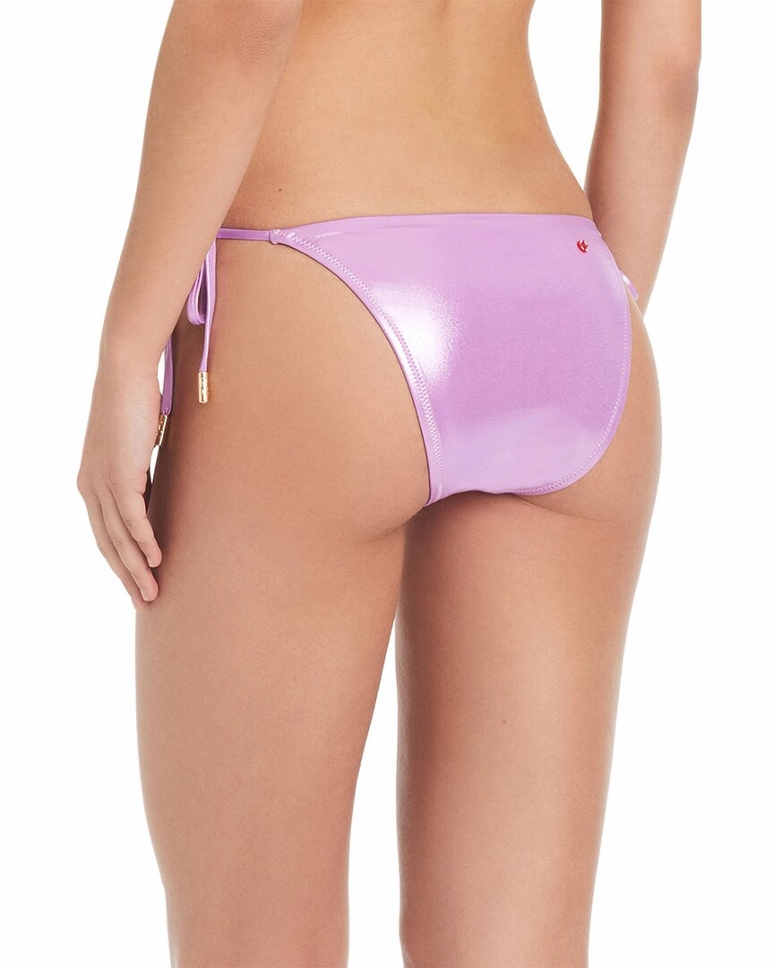 Red Carter Center Stage Tie Side Swim Bottoms