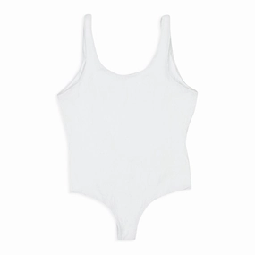 REINA OLGA FOR A RAINY DAY WHITE ONE-PIECE