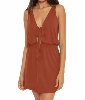 Reversible Dress Cover-Up In Caramel