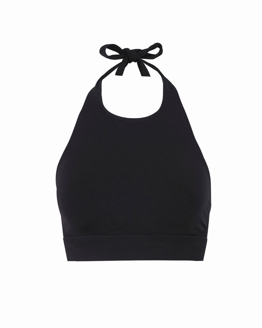 REVITALISED Halterneck Top | Black