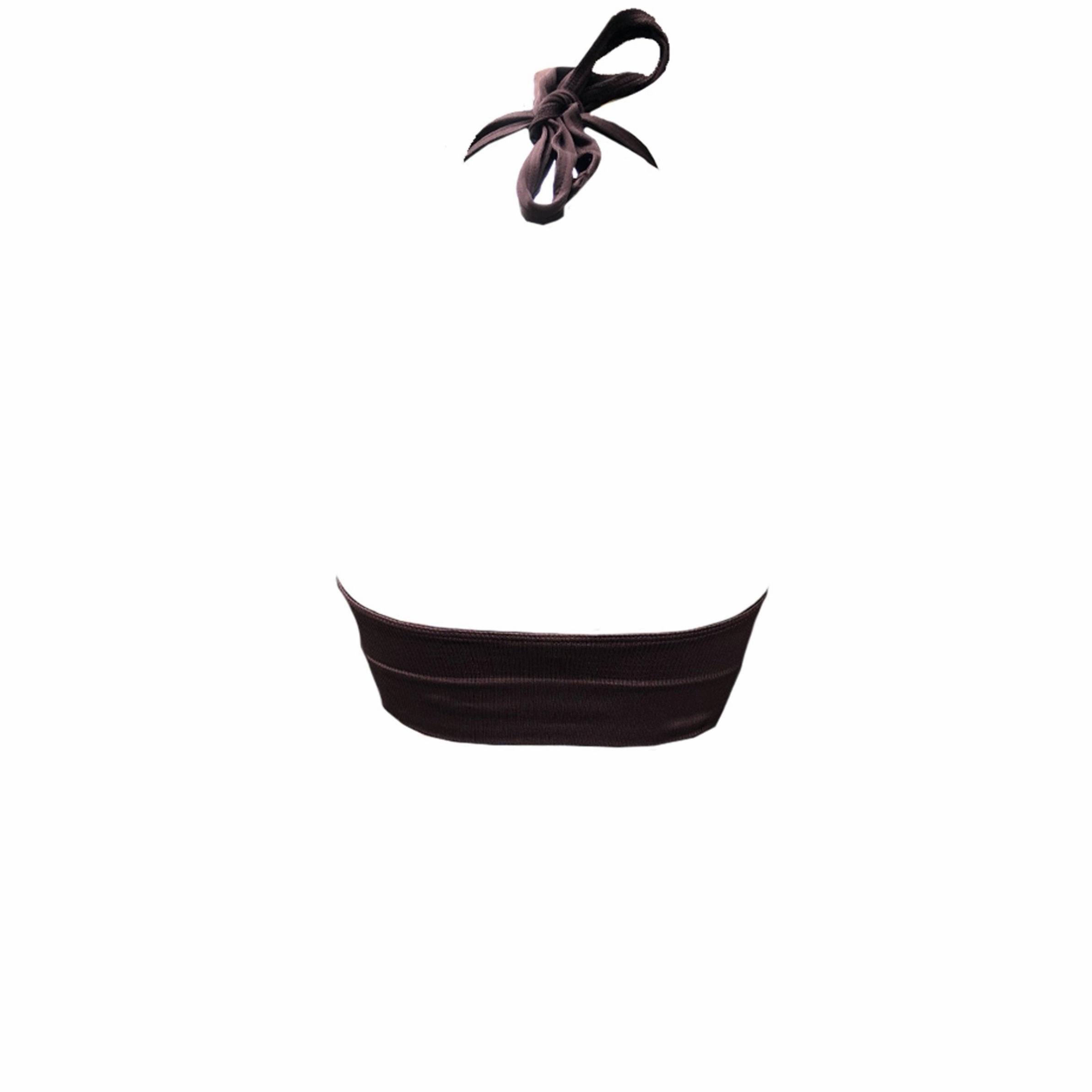 REVITALISED Halterneck Top | Chocolate Brown