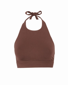 REVITALISED Halterneck Top | Maroon