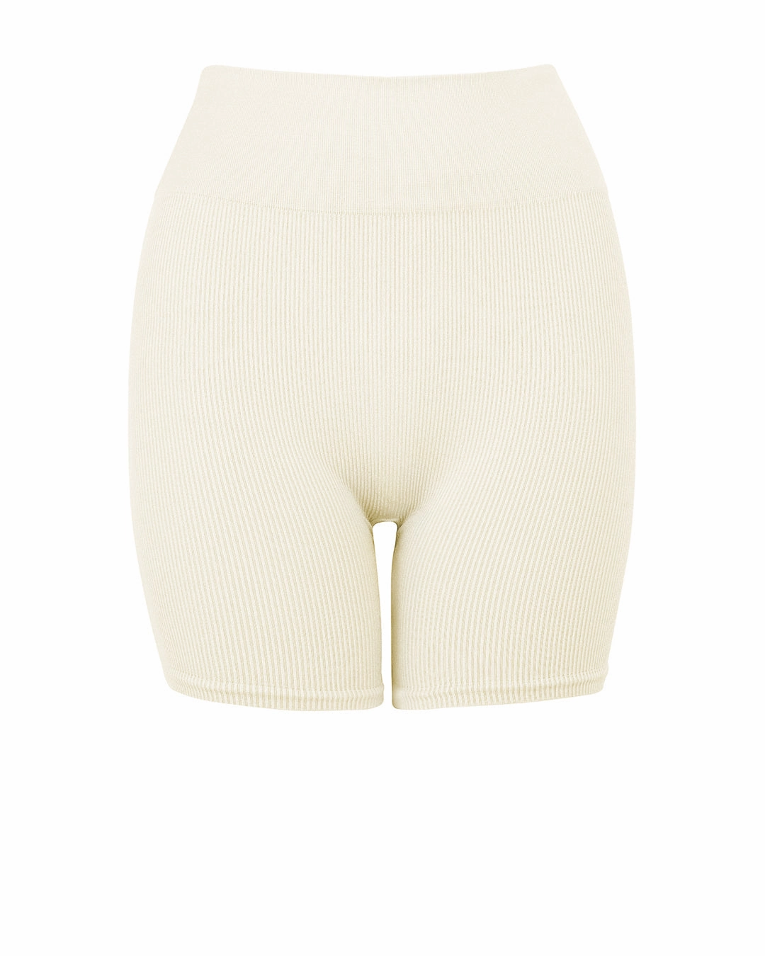 RIBBED COMPOSED Shorts | Cream