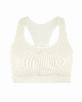 RIBBED ELATED Bra Top | Cream