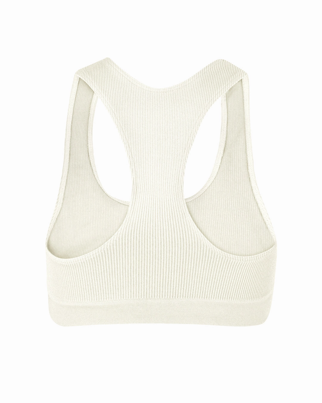 RIBBED ELATED Bra Top | Cream