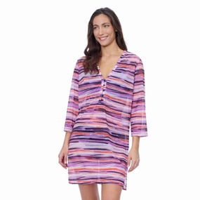 Riga V Neck Mesh Cover-up Dress
