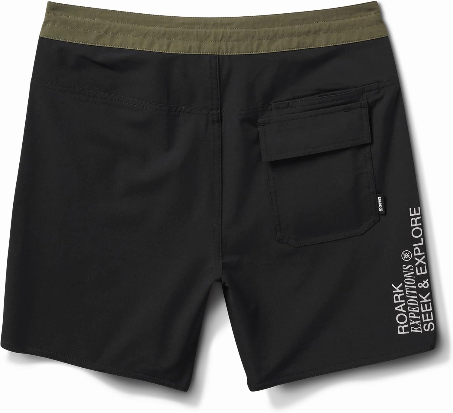 Roark Chiller Men's Swim Trunks C Quick-Dry Boardshorts with 4-Way Stretch, Hemp Blend Fabric, Pockets & Adjustable Waist