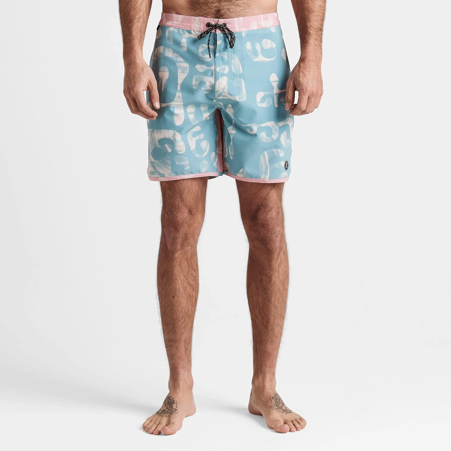 Roark Chiller Men's Swim Trunks C Quick-Dry Boardshorts with 4-Way Stretch, Hemp Blend Fabric, Pockets & Adjustable Waist