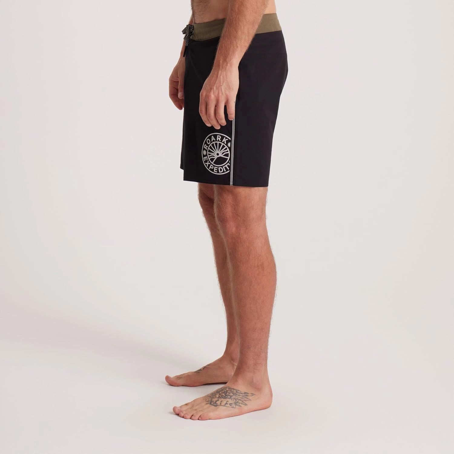 Roark Chiller Men's Swim Trunks C Quick-Dry Boardshorts with 4-Way Stretch, Hemp Blend Fabric, Pockets & Adjustable Waist