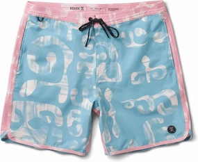 Roark Chiller Men's Swim Trunks C Quick-Dry Boardshorts with 4-Way Stretch, Hemp Blend Fabric, Pockets & Adjustable Waist