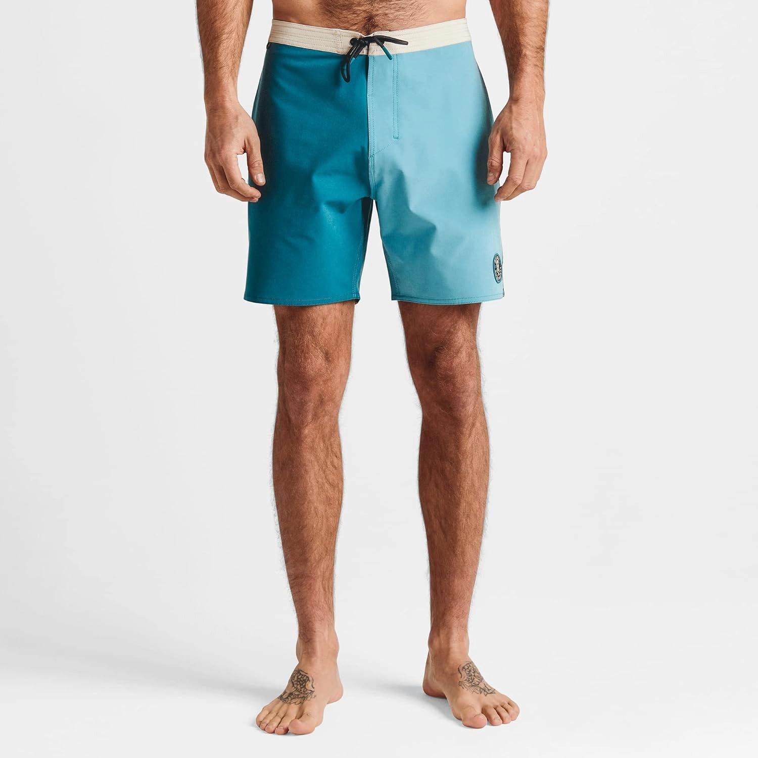 Roark Chiller Men's Swim Trunks C Quick-Dry Boardshorts with 4-Way Stretch, Hemp Blend Fabric, Pockets & Adjustable Waist