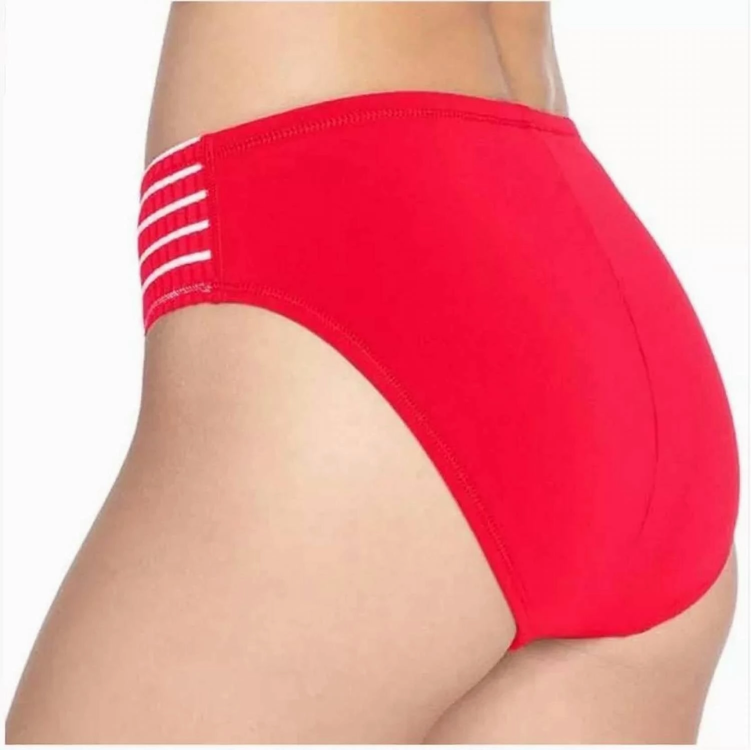 Sailor High Waist Bikini Bottom In Fiery Red