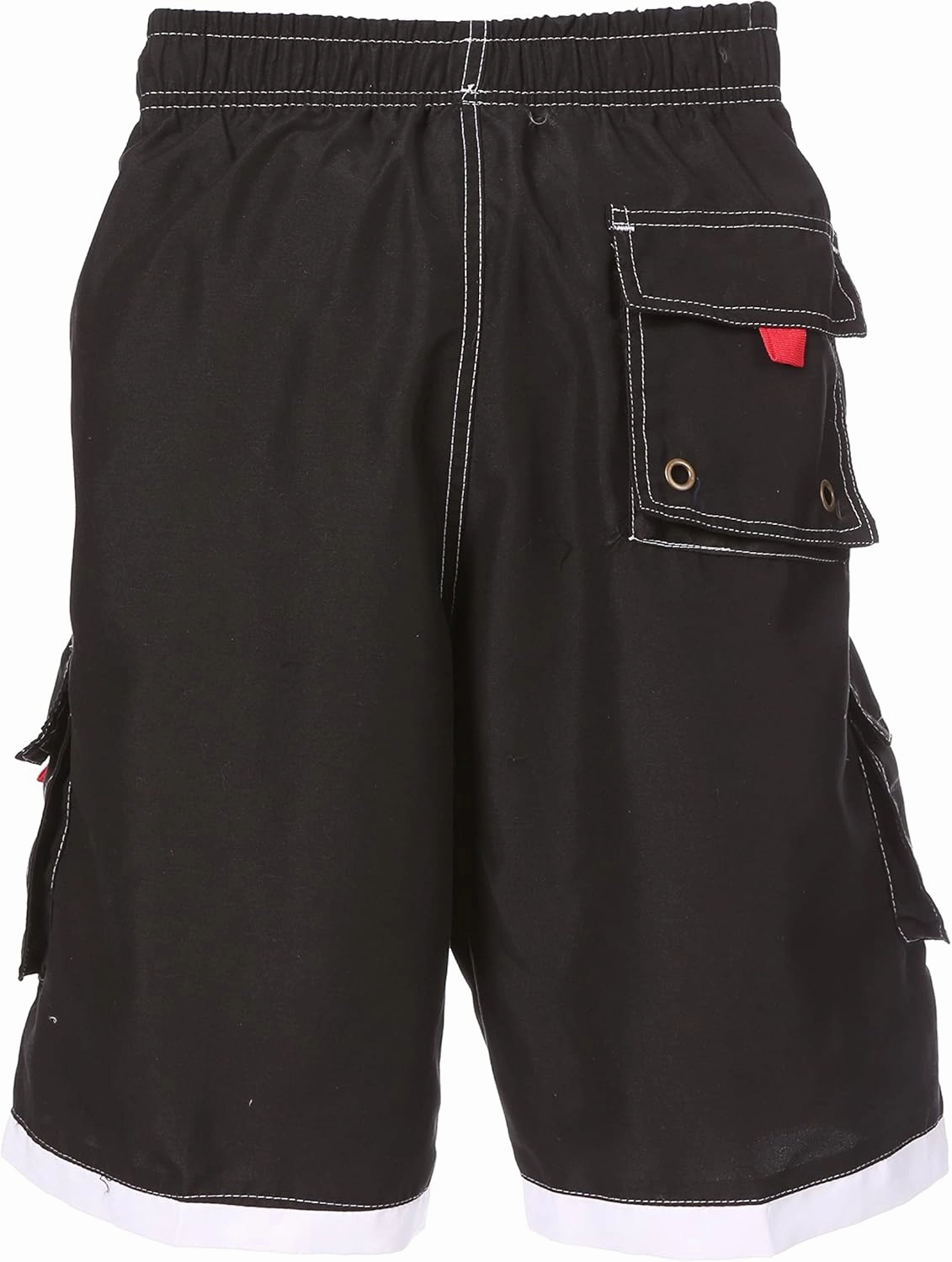 Sakkas Mens Contrast Stripes Skate Surf Board Short/Swim Trunks