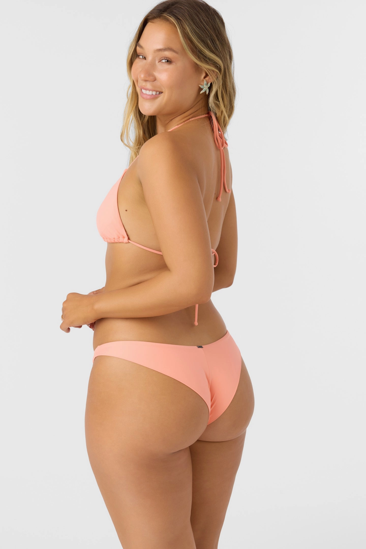 SALTWATER SOLIDS MADRID HALTER TOP