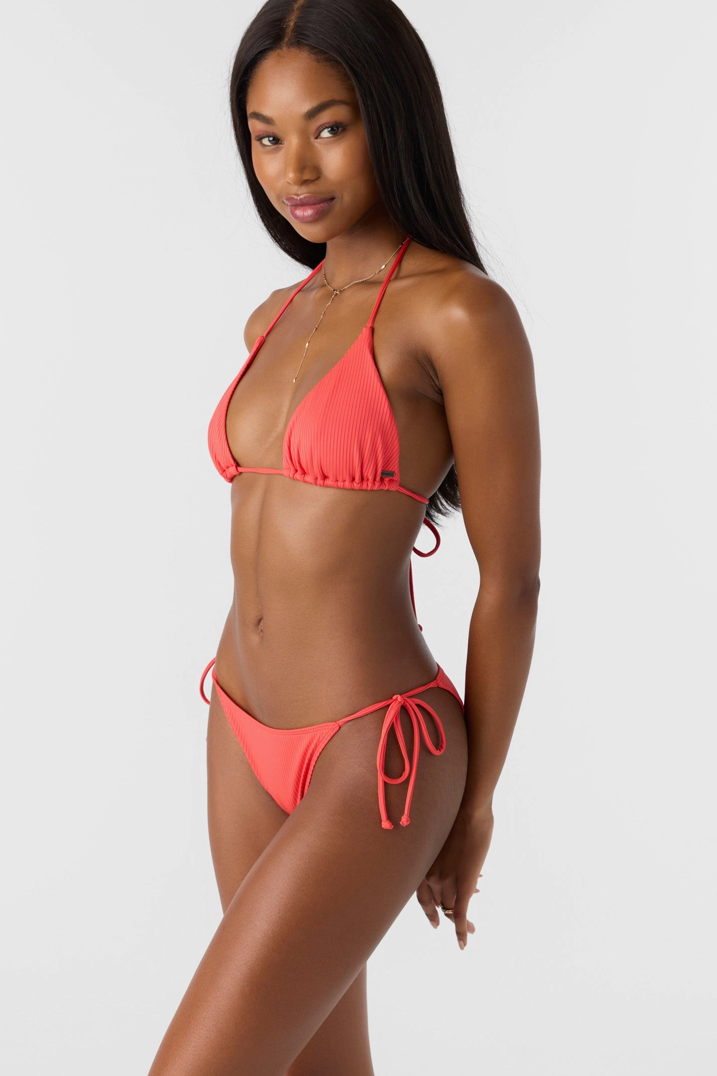 SALTWATER SOLIDS RIB VENICE TRIANGLE TOP