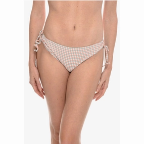 Samsoe Samsoe Gingham Checked FILIPPA Tie-Side Bikini Women's Bottom