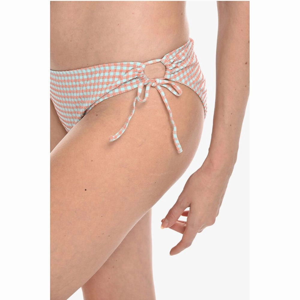 Samsoe Samsoe Gingham Checked FILIPPA Tie-Side Bikini Women's Bottom