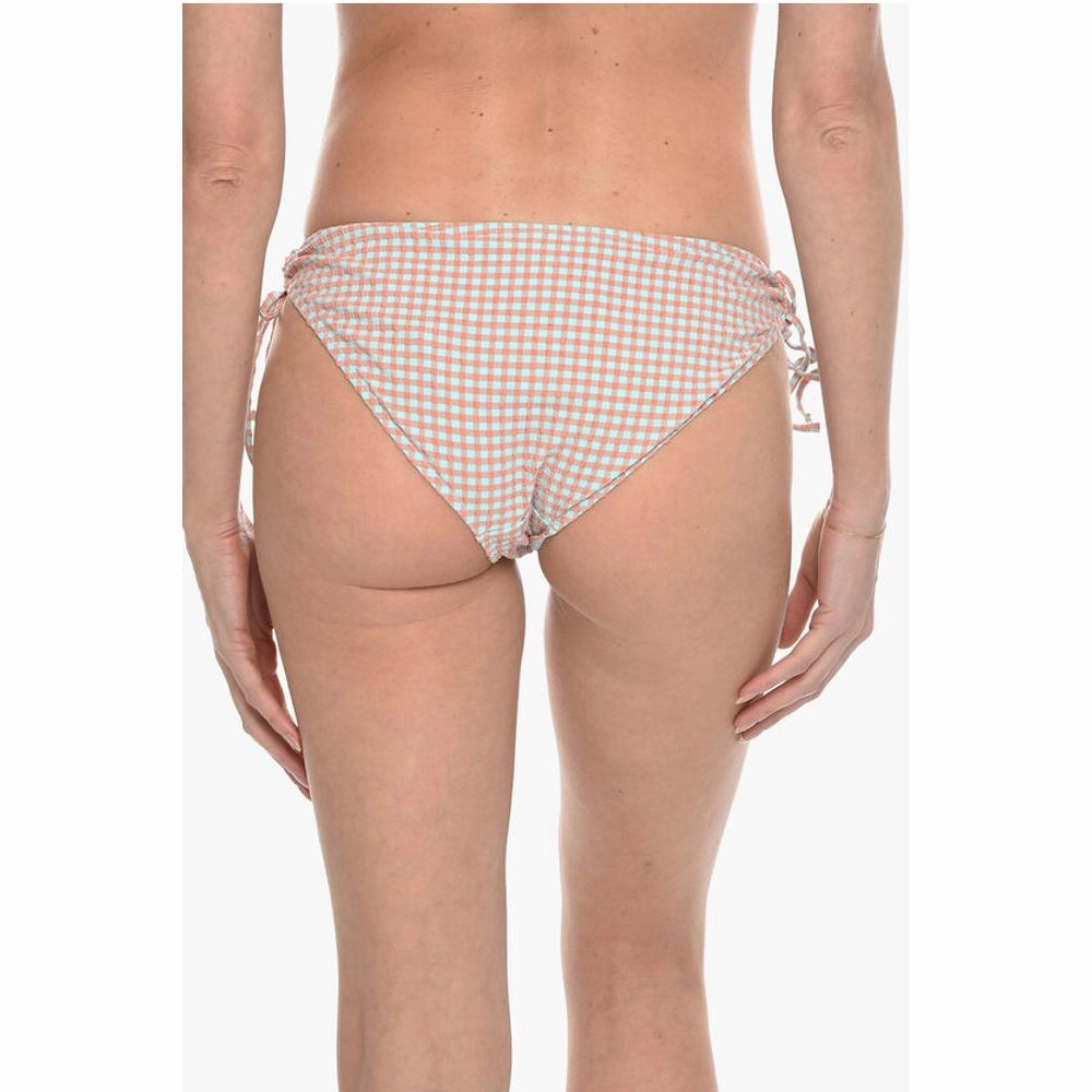 Samsoe Samsoe Gingham Checked FILIPPA Tie-Side Bikini Women's Bottom