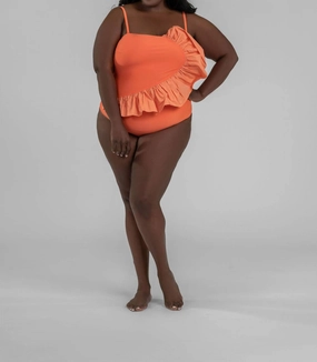 Sarita One-Piece Swimsuit In Orange