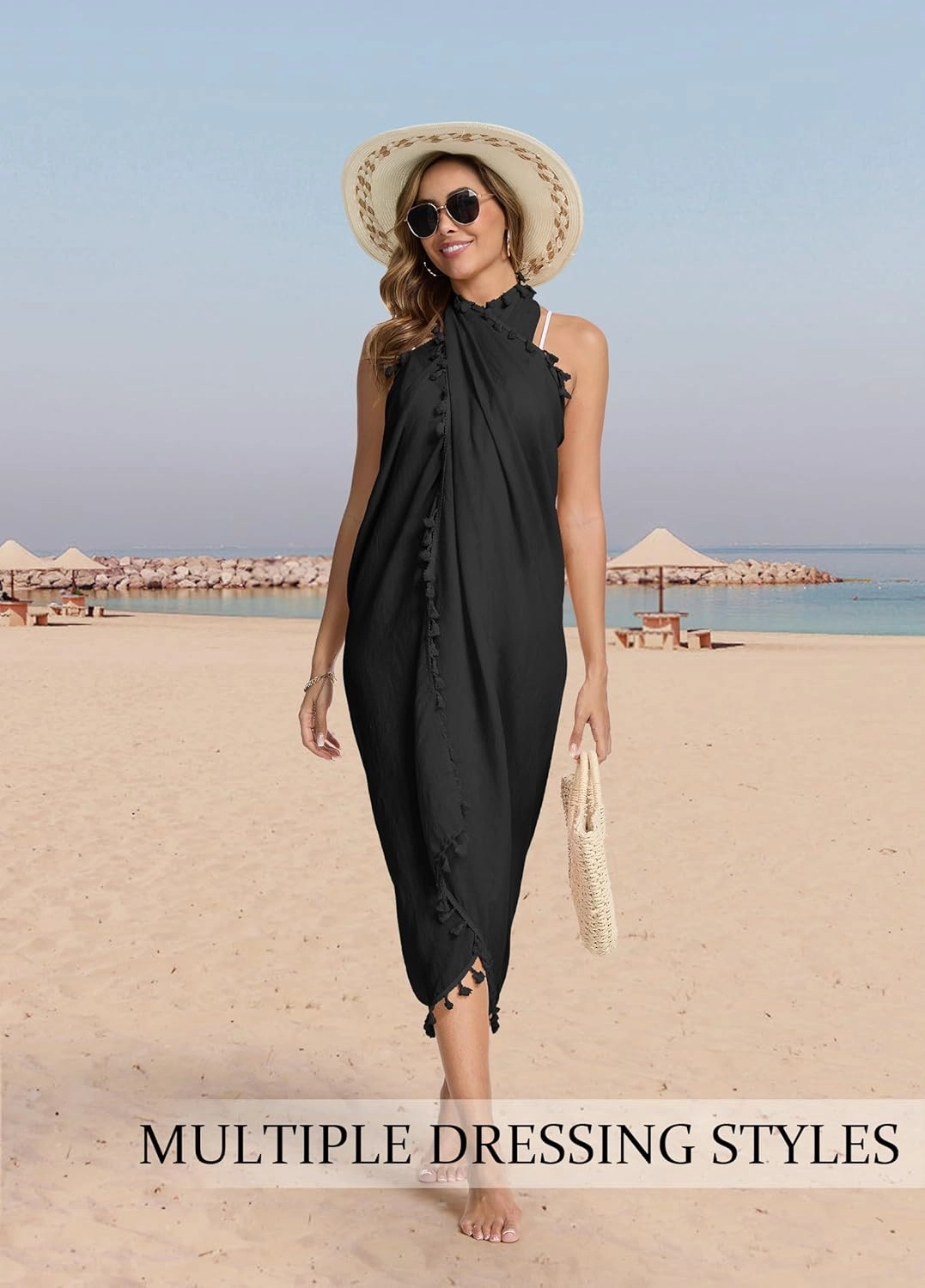 Sarong Wraps for Women Beach Cover Ups Swimsuit Coverup Bathing Suit Cover Up Swimwear Bikini Swim Skirt