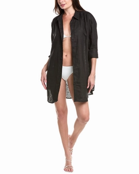 SEA LEVEL AUSTRALIA Resort Linen Cover-Up Shirt