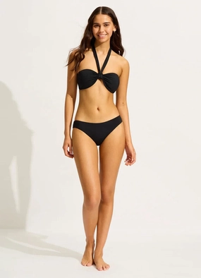 Seafolly Seafolly Collective Hipster Pant Underwear Women's 12 Black Beach ERK89
