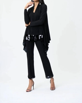 Sequin Cover Up In Black