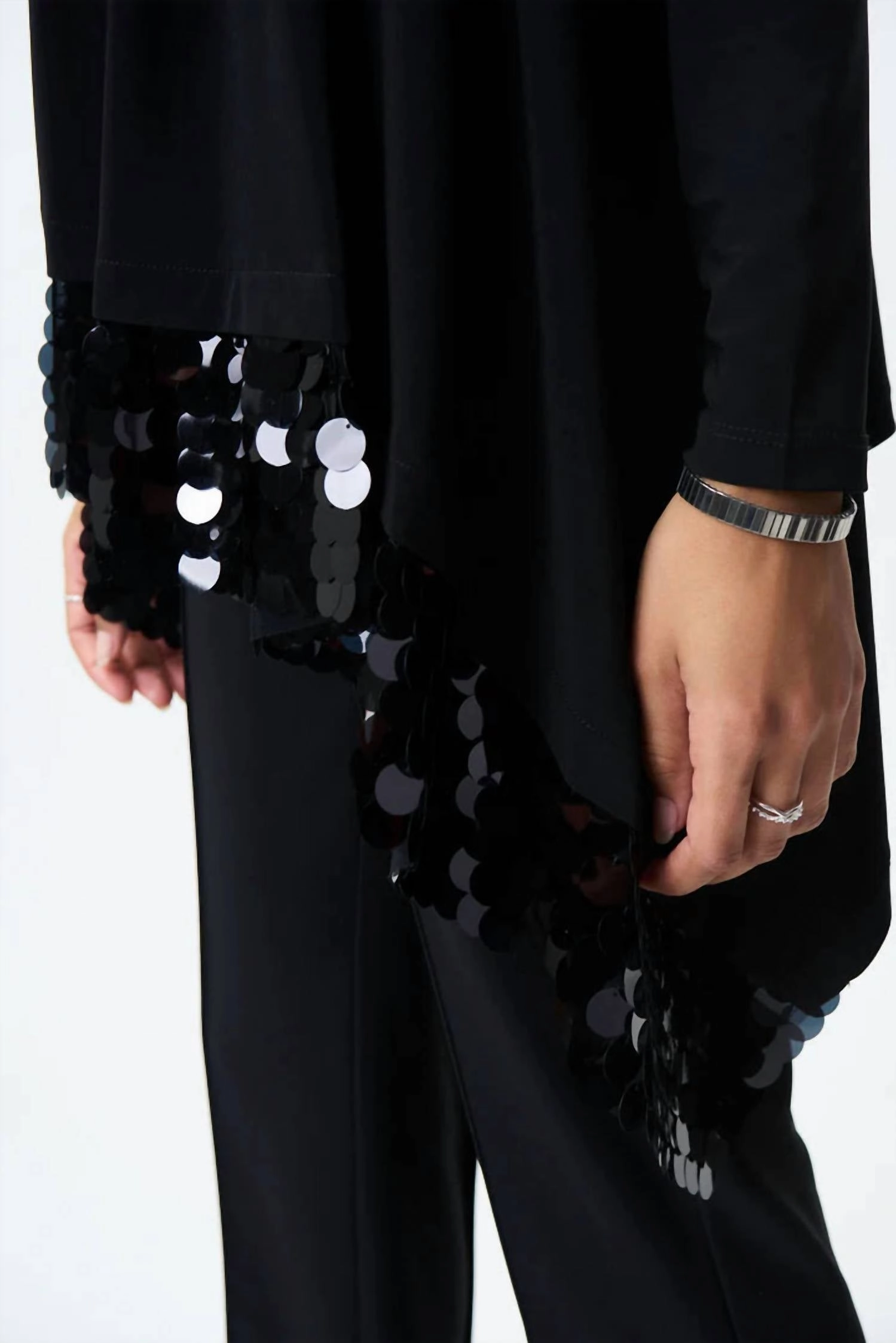 Sequin Cover Up In Black