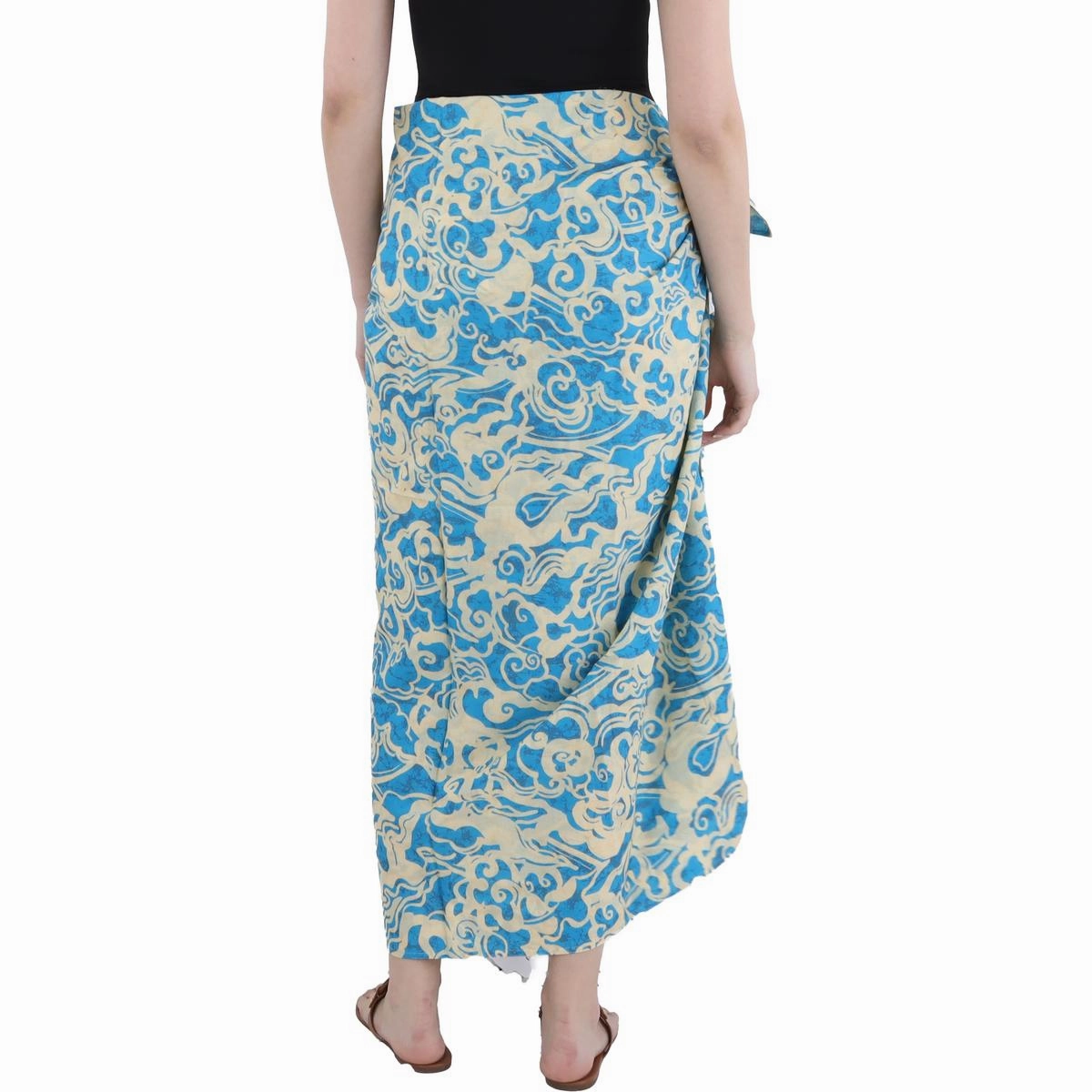Serra Sarong Womens Printed Cotton Cover-Up