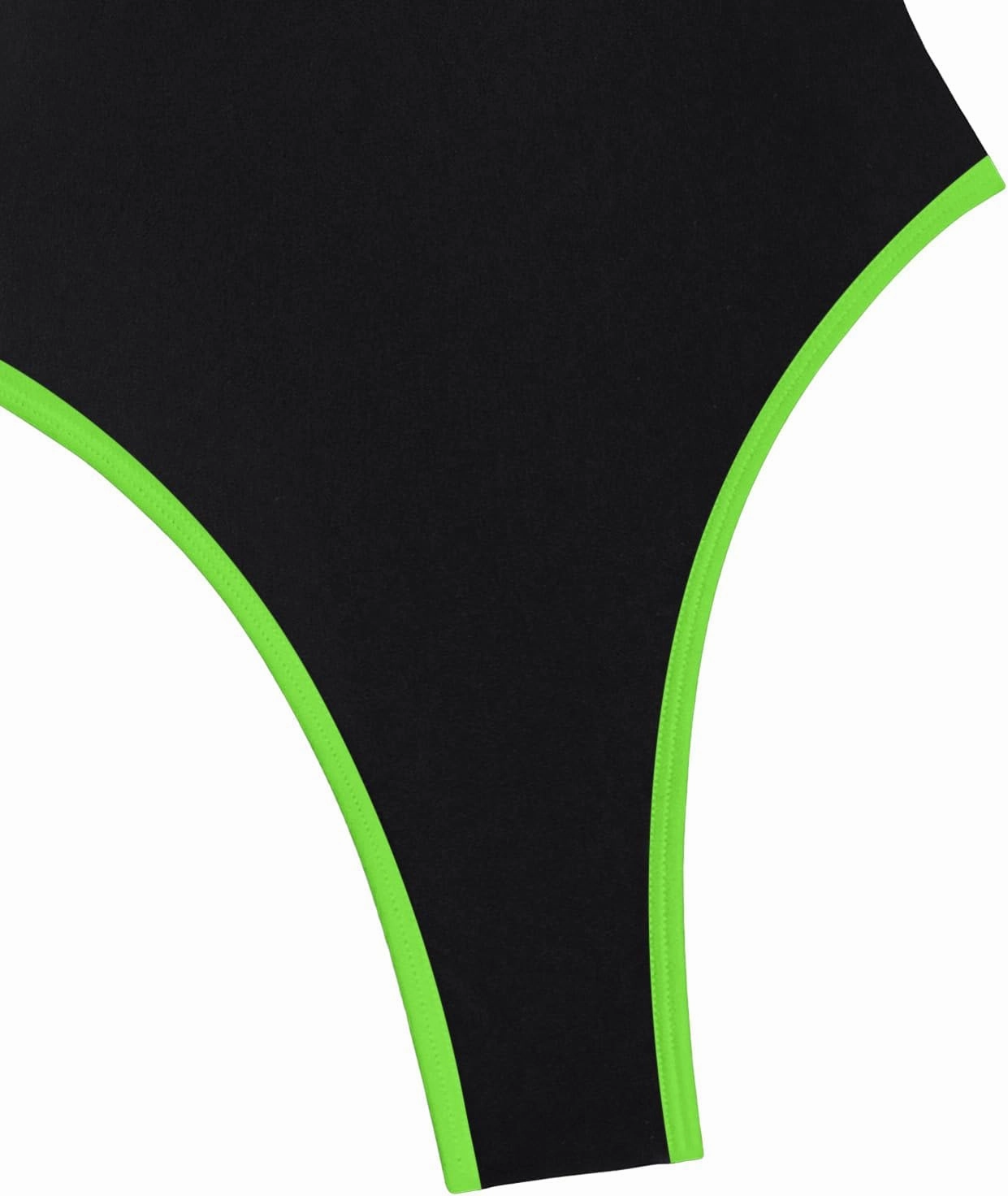 Sexy Backless Cheeky High Cut Leg Thong V Neck One Piece Swimsuit