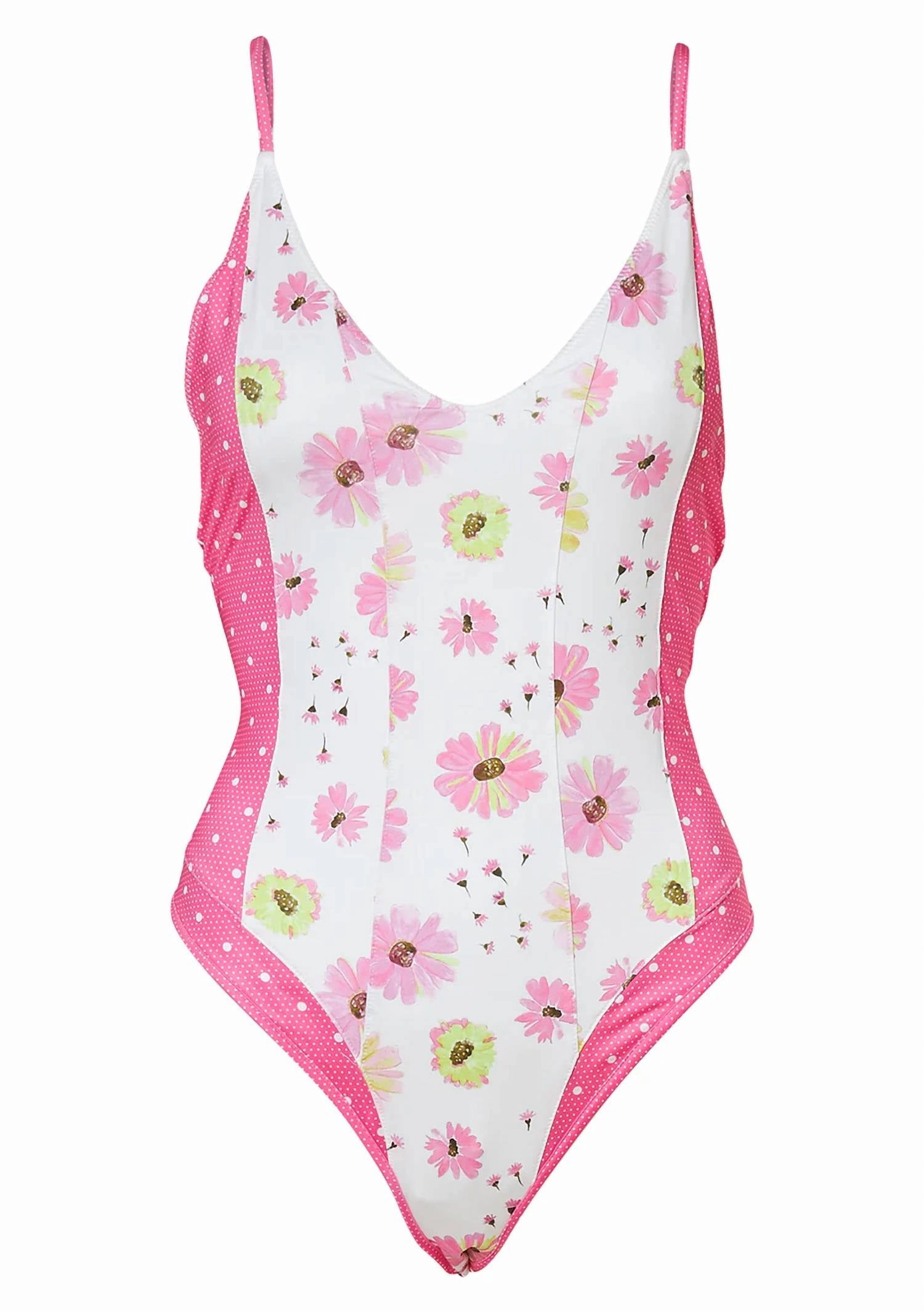 Shailee One Piece In Bright Peony